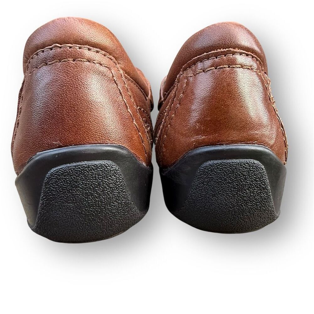 Clarks Women's Mary Jane Flats Brown Leather Size 9W Cushioned Insole Casual - Picture 9 of 13